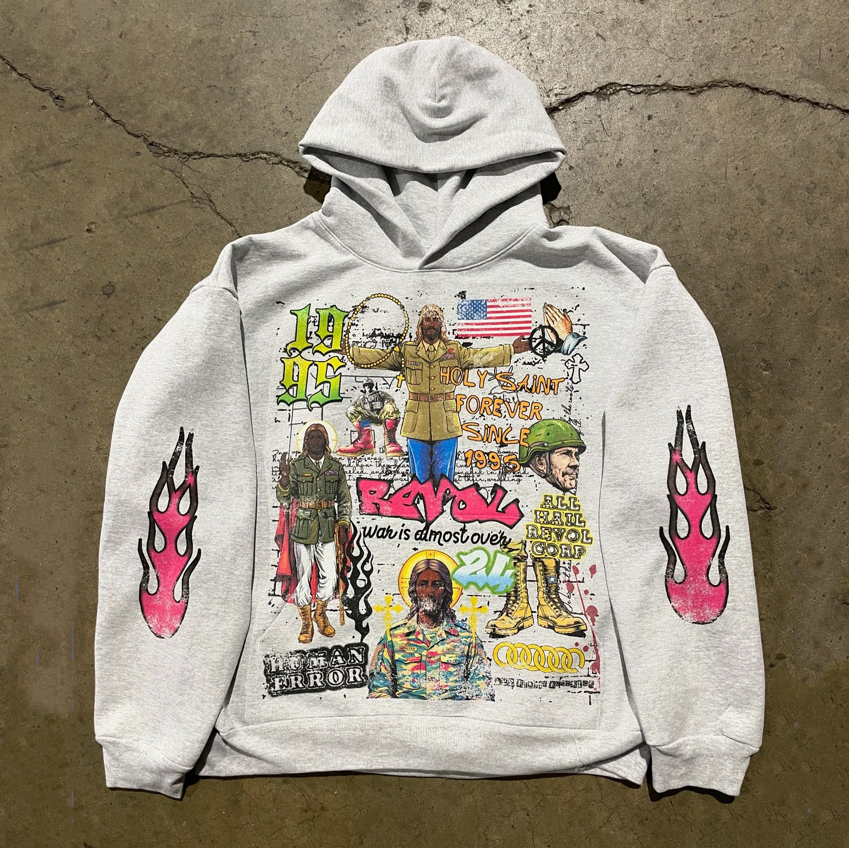 God Hip Hop Graphic Cotton Pocket Hoodie