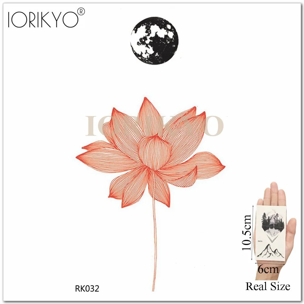 Cartoon Water Color Girls Tattoo Stickers Temporary Children Tattoo Women Stickers Ocean Jellyfish Beauty Flash Tatoos Cute