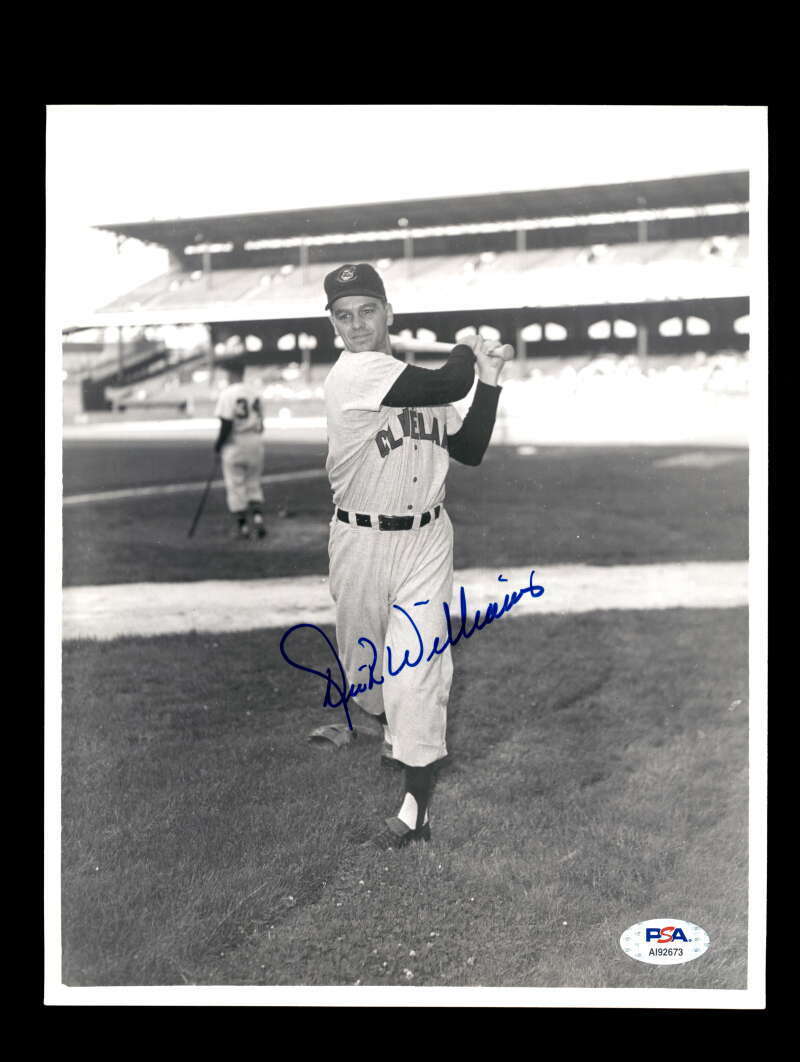 Dick Williams PSA DNA Coa Signed 8x10 Photo Poster painting Autograph