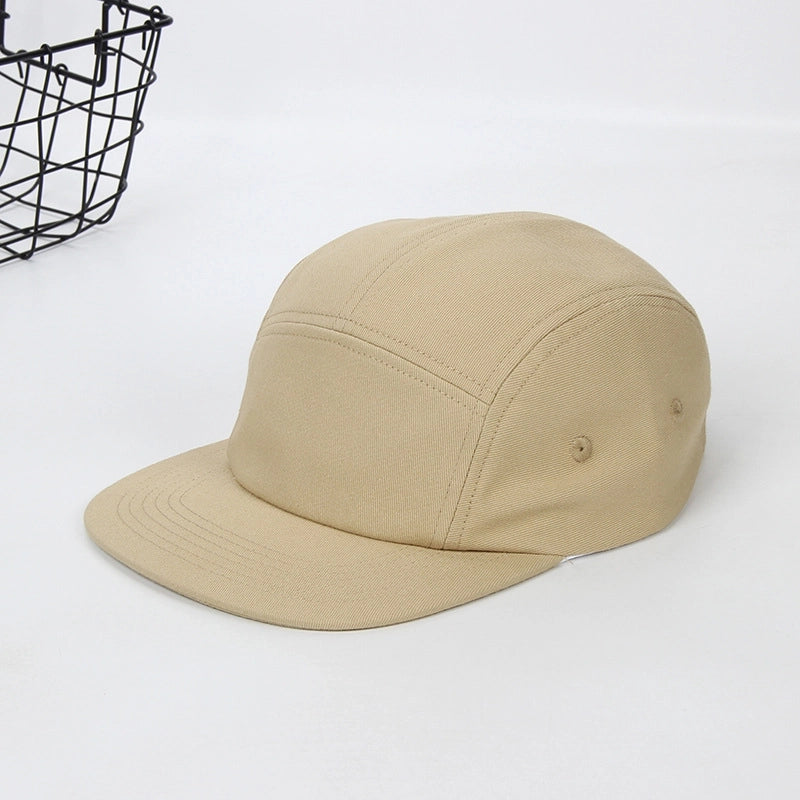 Pure Cotton Flying Cap Five Cap Camping Cap Flat Eaves Baseball Cap Skateboard Cap Street Tide Cap Men’s And Women’s Hat Can Be Fixed