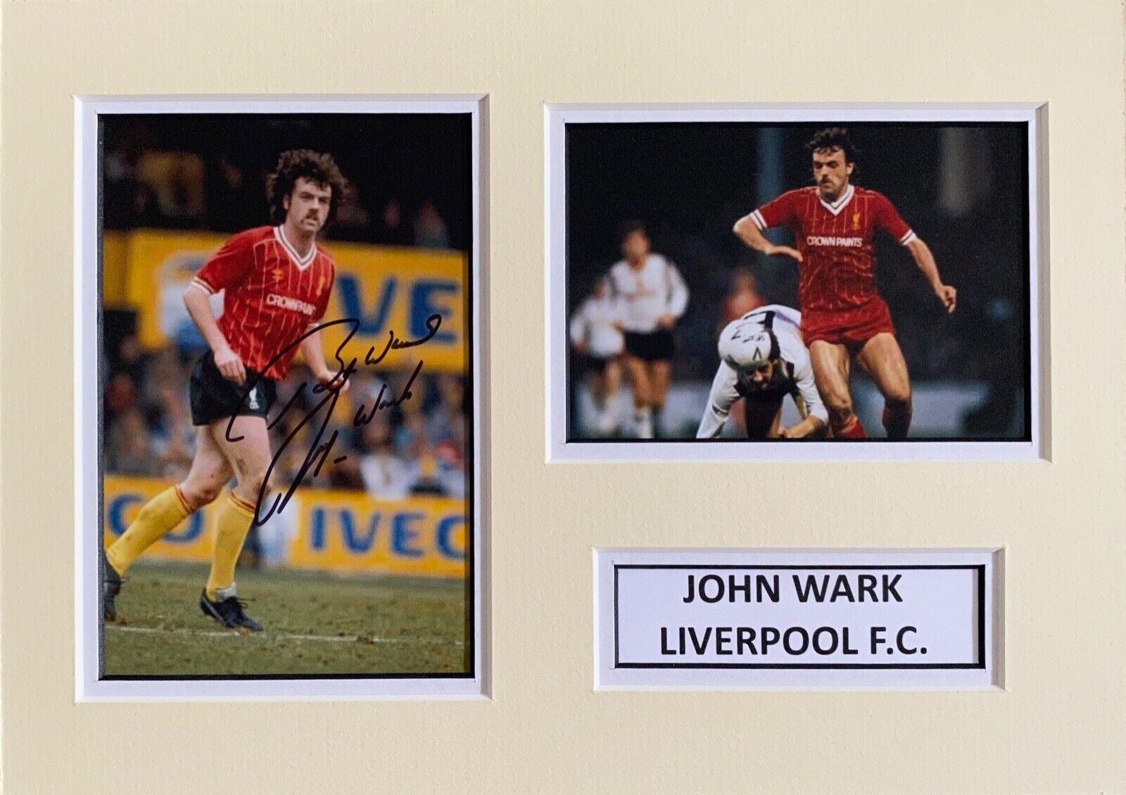 JOHN WARK HAND SIGNED A4 Photo Poster painting MOUNT DISPLAY LIVERPOOL FOOTBALL AUTOGRAPH 1