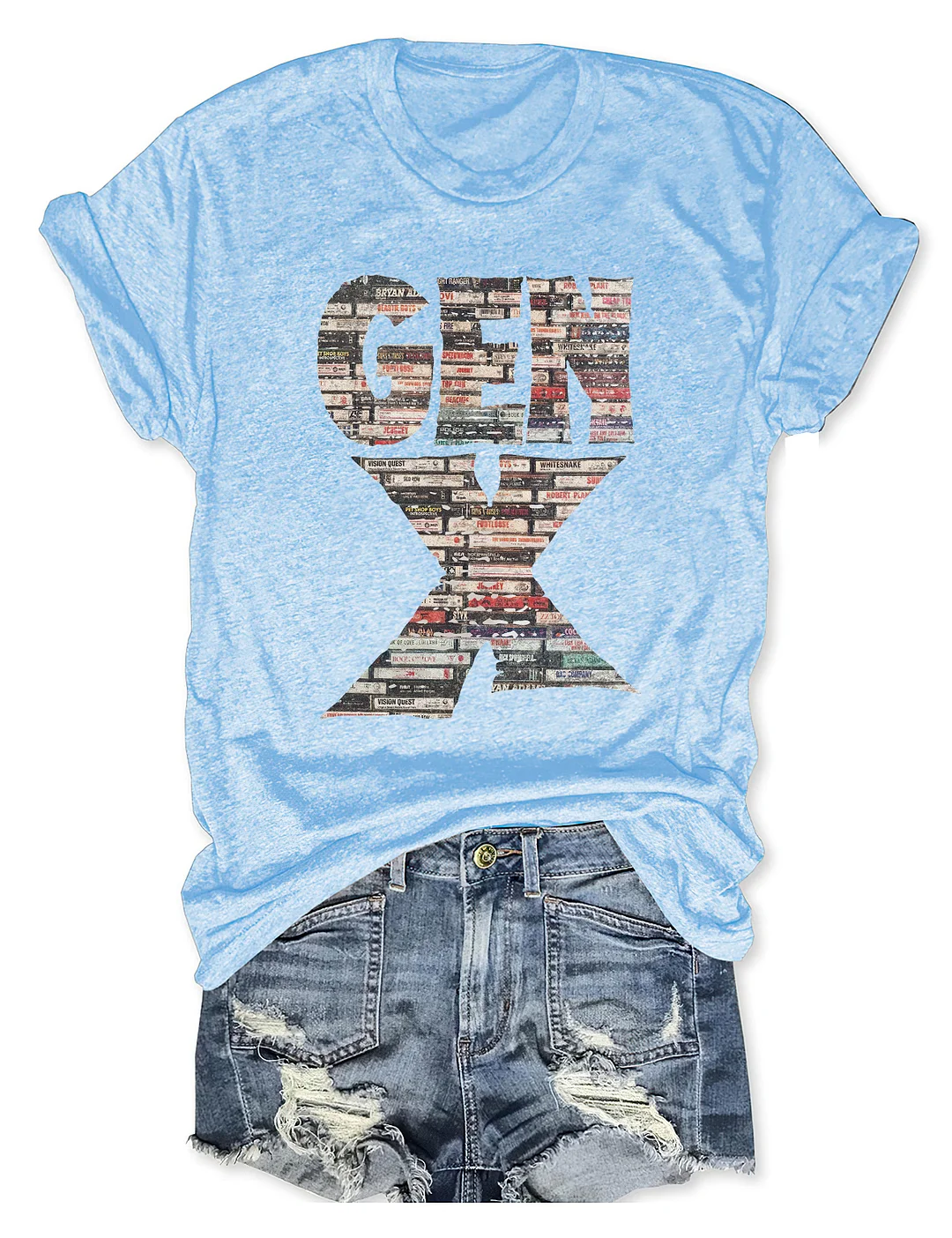 Gen X 80&rsquo;s Rock Cassettes T-Shirt