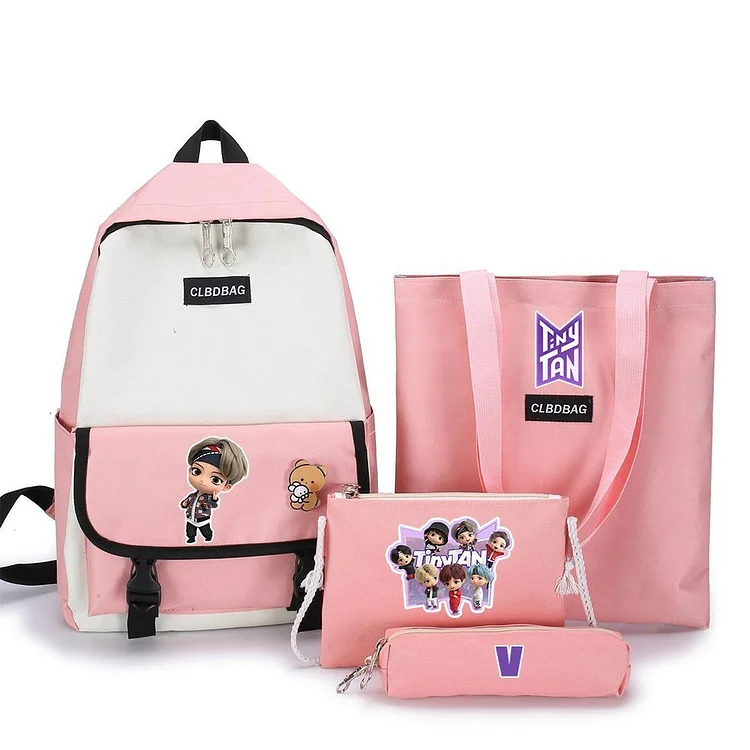 bts pink backpack