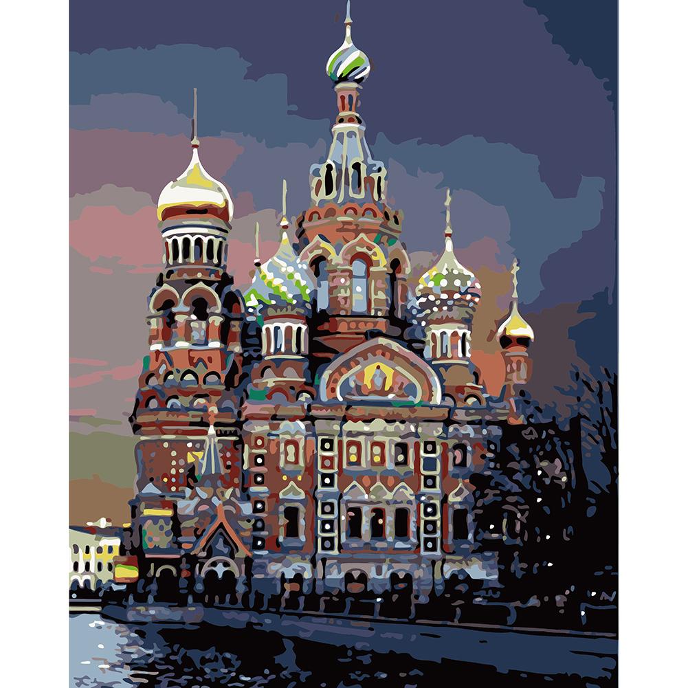 

40*50CM Paint By Numbers-Castle, 501 Original
