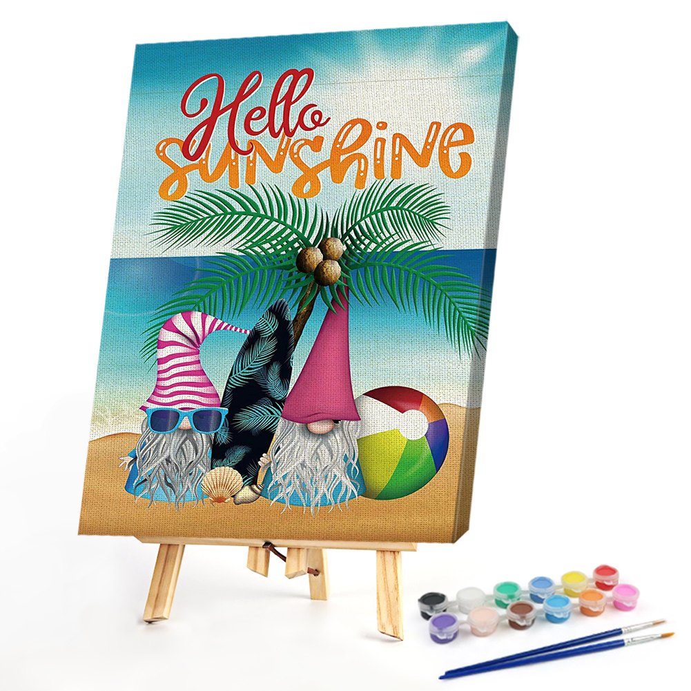 

40*50CM - Paint By Numbers - Summer Gnome, 501 Original