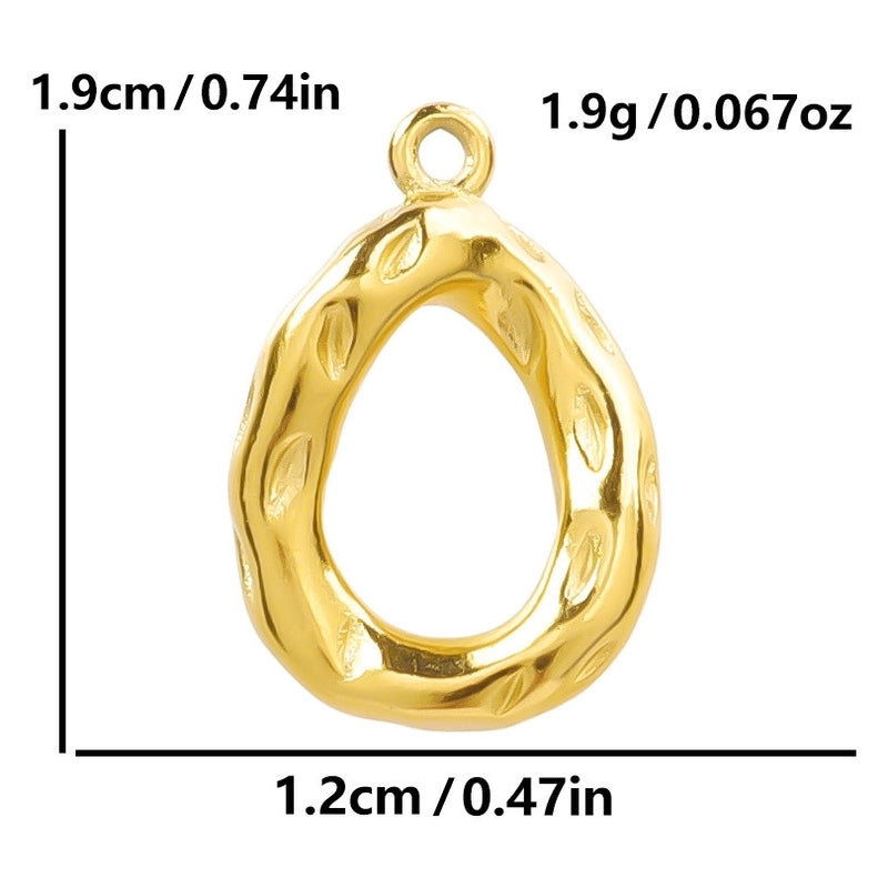 5 Pieces 304 Stainless Steel 18K Gold Plated Geometric Jewelry Accessories Pendant