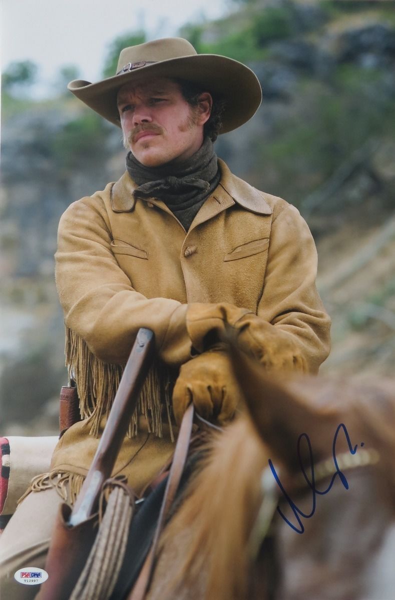 Matt Damon Signed True Grit Authentic Autographed 12x18 Photo Poster painting PSA/DNA #T12997