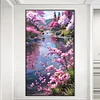 (Grande Taille) P&ecirc;chers au bord du lac-plein diamant rond peinture-40 * 70cm