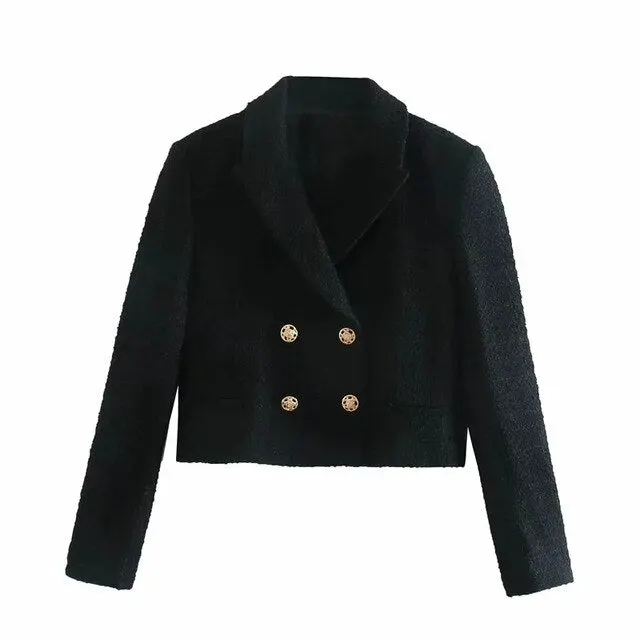 Za Women's Blazers Vest Suits Blacks Coats ins Elegant Sets Female Sleeveless Office Formal Workwear Outfit Spring Casual trf