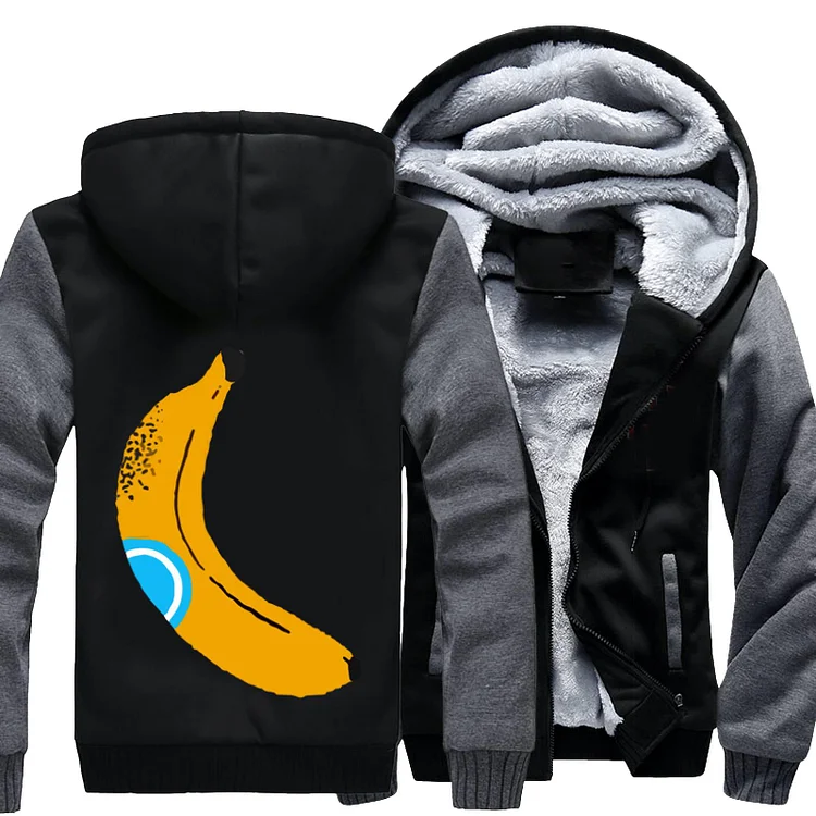 Banana Pop Art, Fruit Fleece Jacket