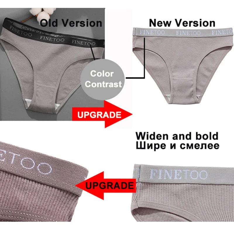 Sexy Cotton Panties for Woman Underwear Soft Letter Belt Women's Underpants Girls Lingerie Briefs Comfort Ladies Intimate M-XL