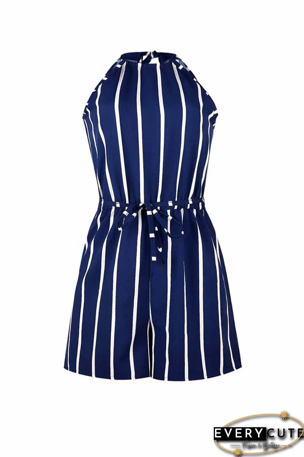 Striped Beach Jumpsuit