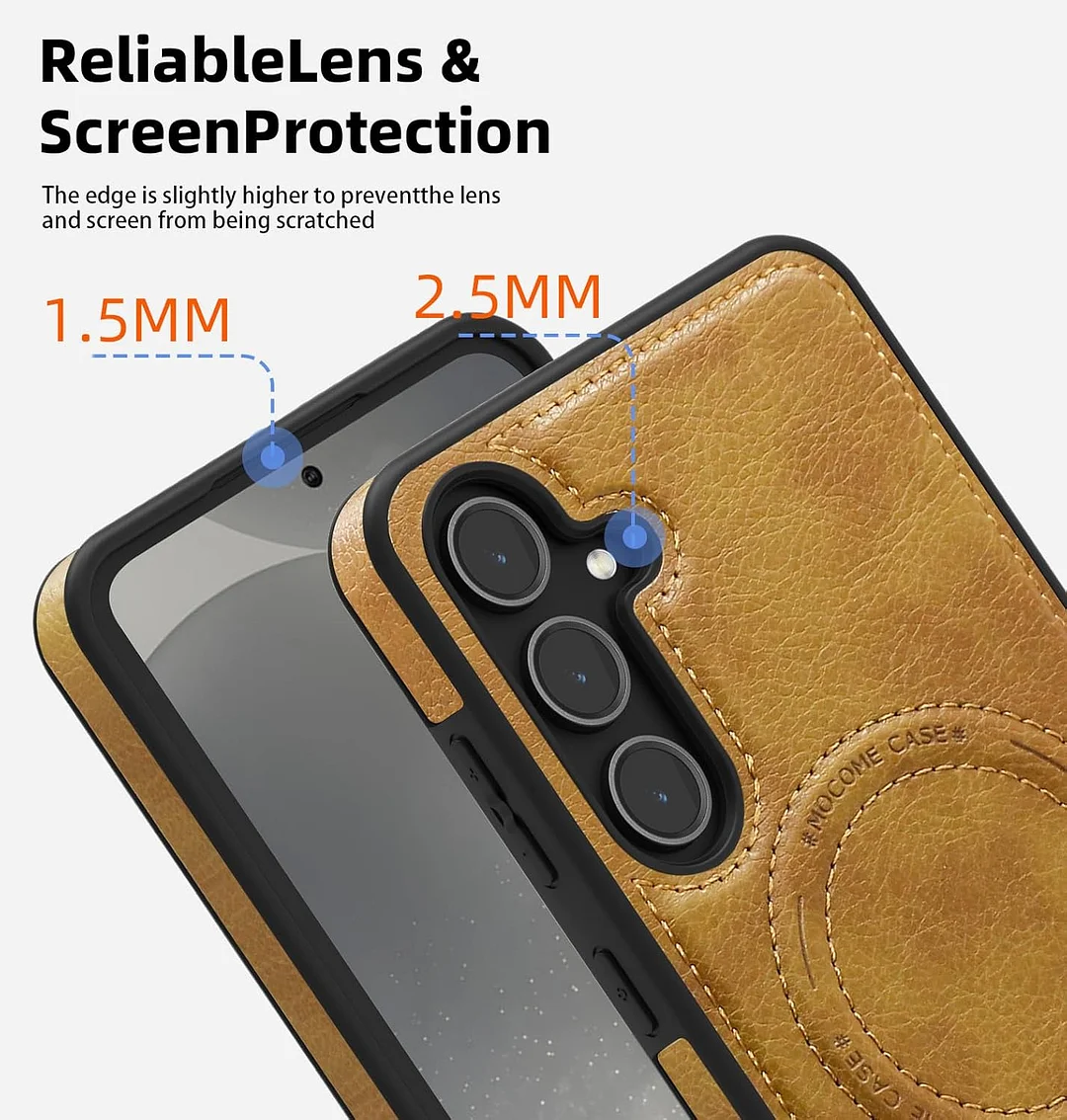 Samsung Galaxy Z Fold 6 Leather Case Magnetic Protective Case Holder Phone Case