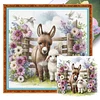 Flowers, Donkeys And Sheep-11CT Stamped Cross Stitch 40*40cm/15.75*15.75in tapestrymarket