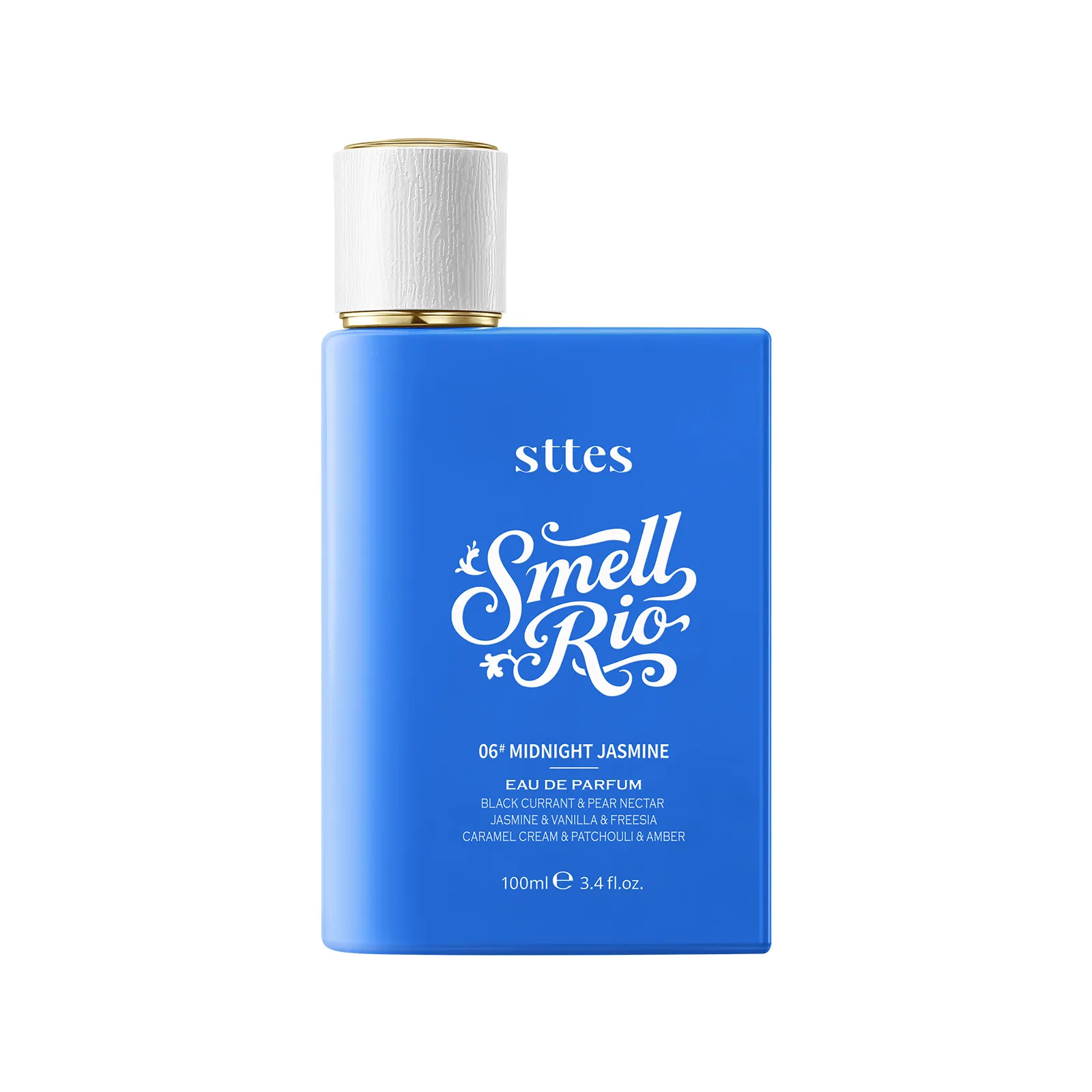 New Sttes Perfume 06# (Midnight Jasmine) &ndash; Eau de Parfum for Women &ndash; Richer Scent, Longer Lasting &ndash; Black Currant, Jasmine, Vanilla &ndash; Perfumes & Fragrances(100ml / 3.4 fl oz)