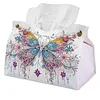 Big Butterfly DIY PULeather Diamond Painting Tissue Box for Adults Beginners Large Size Diamond Art Paper Storage Holder for Living Room Bedroom Bathroom Table Decor