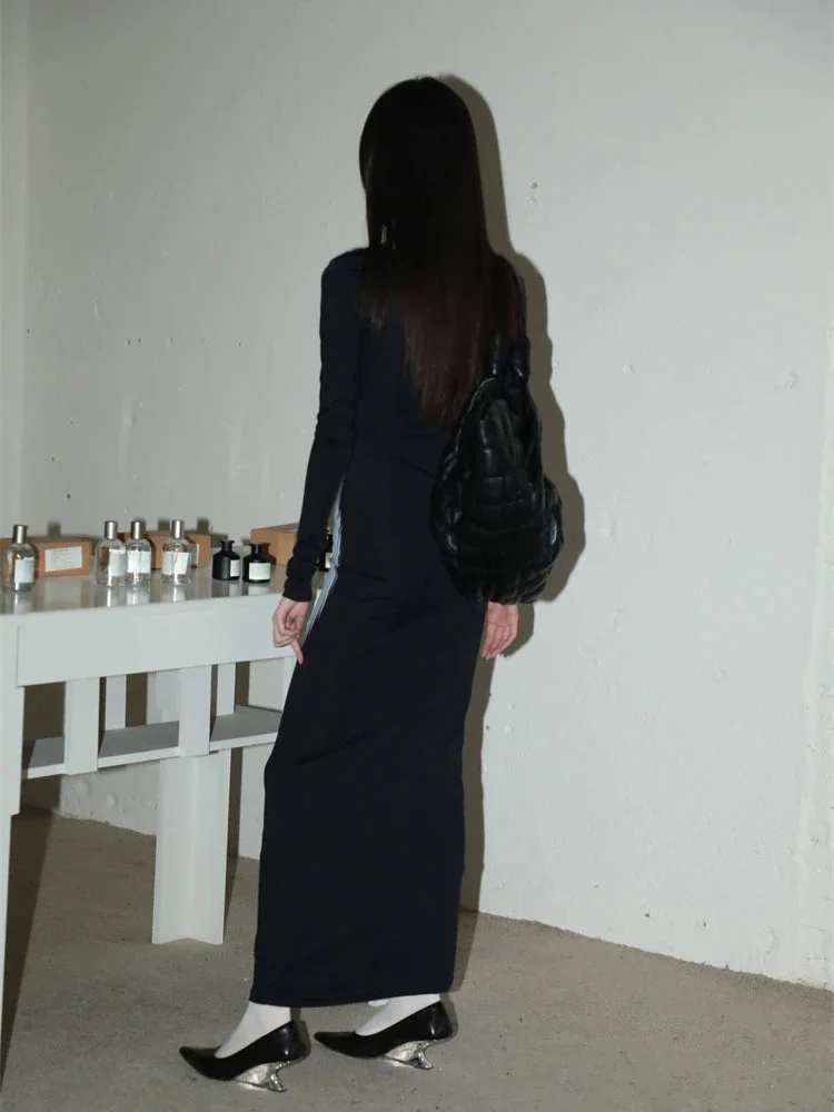 Brownm Body Print Maxi Dress