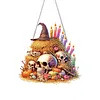 (US Local)Acrylic Skull Haystack   DIY Hanging Diamond Art Kits Wall Door Decoration