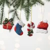 Cute Christmas Tree Resin Hanging Decors