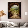 Door The Lord of The Rings Full 14CT DIY Counted Cross Stitch Kits 40x50cm for Adults Home Decor