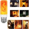 2 Pcs LED Flame Light Bulb 5W Flickering Light Bulbs 4 Lighting Modes Decorative Flame Lamp for Bedroom Living Room Gardens Parties