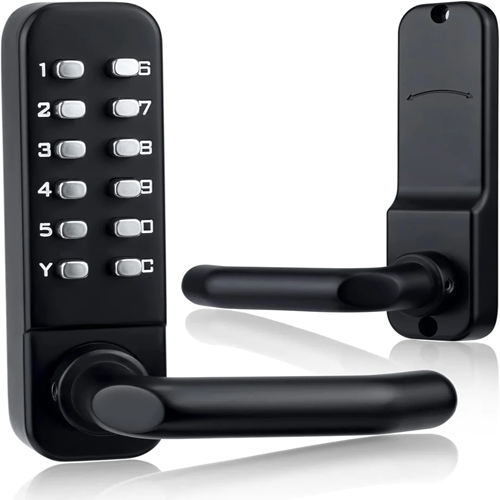 Mechanical Keyless Entry Door Lock with Keypad Door Knob