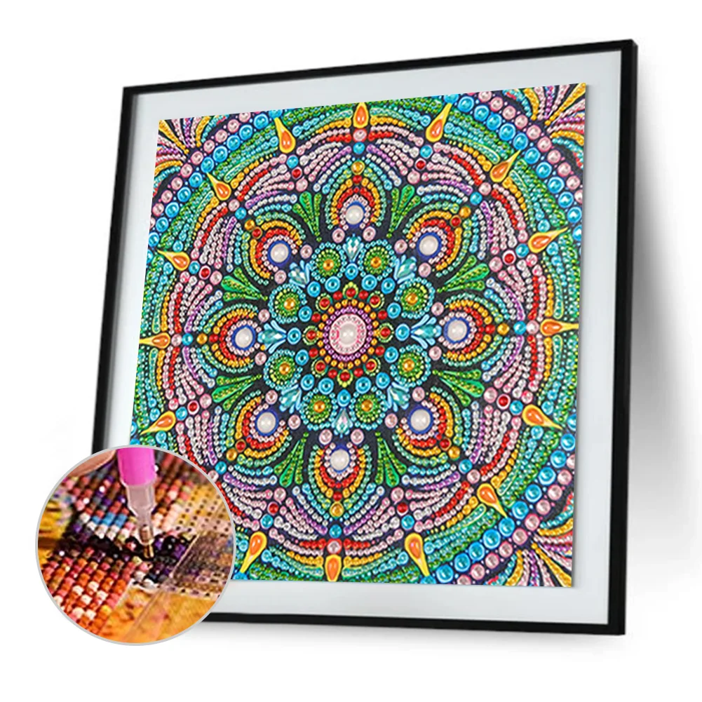 Diamond Painting - Special Shaped Drill - Mandala(30*30cm)
