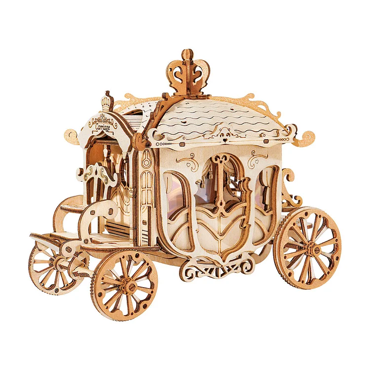 Rolife Classic Carriage 3D Wooden Puzzle TG506 Robotime United Kingdom