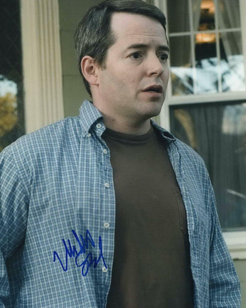 MATTHEW BRODERICK SIGNED AUTOGRAPH 8x10 Photo Poster painting - FERRIS BUELLER'S DAY OFF STAR