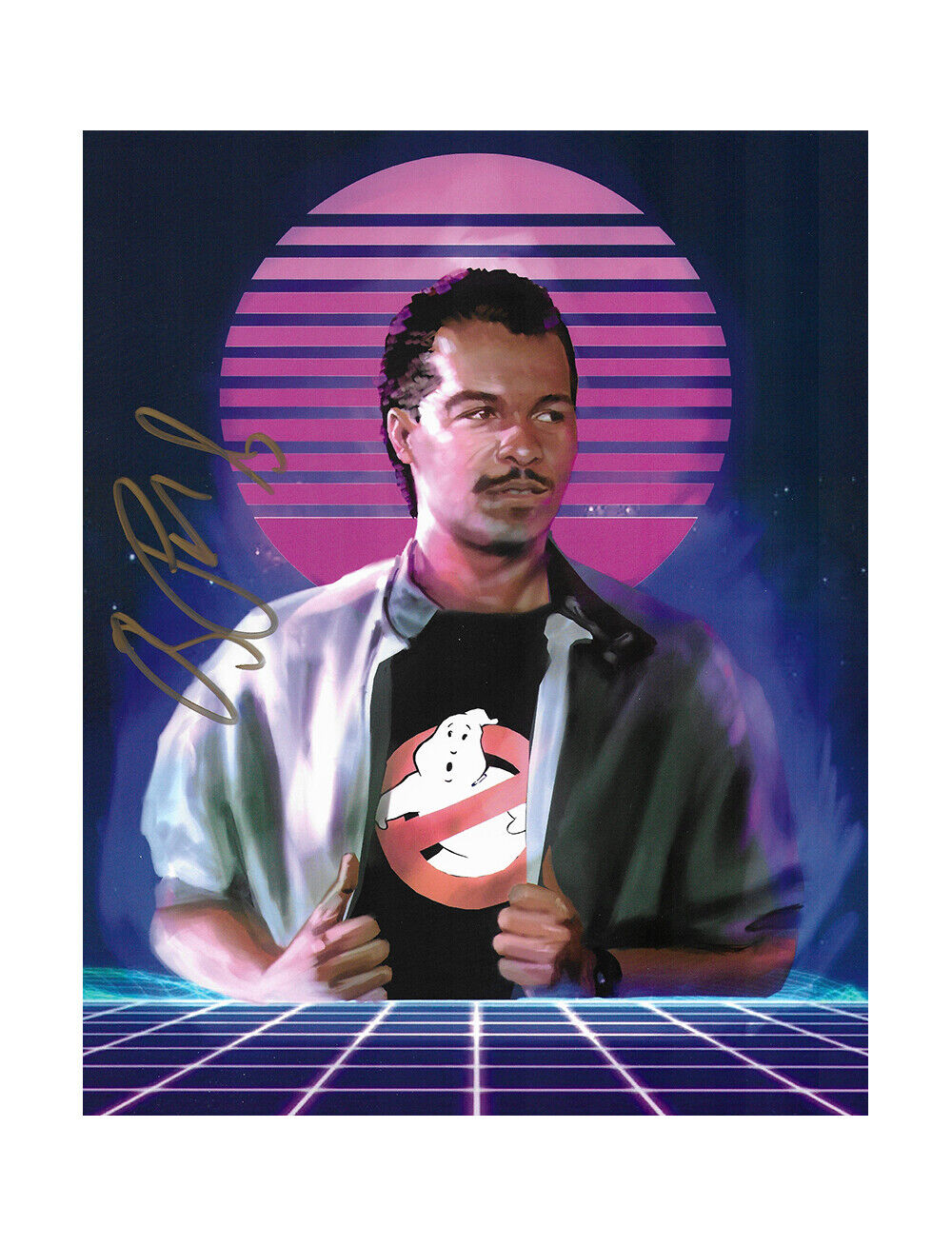 8x10 Ghostbusters Print Signed by Ray Parker Jr. 100% Authentic With COA