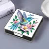 Boîte de notes d’art 5D en polycarbonate avec 160 feuilles de papier porte-bloc-notes (oiseau)