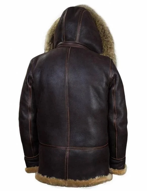 🎄Christmas Sale🎄JACKET PILOT FROM SHEEPSKIN B-7 ARCTIC PARKA ART.208