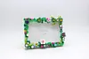 Flower DIY Building Block Photo Frame Kit,Creative Handmade Assembled Photo Frame Handmade Craft Gift Home Tabletop Display Decor