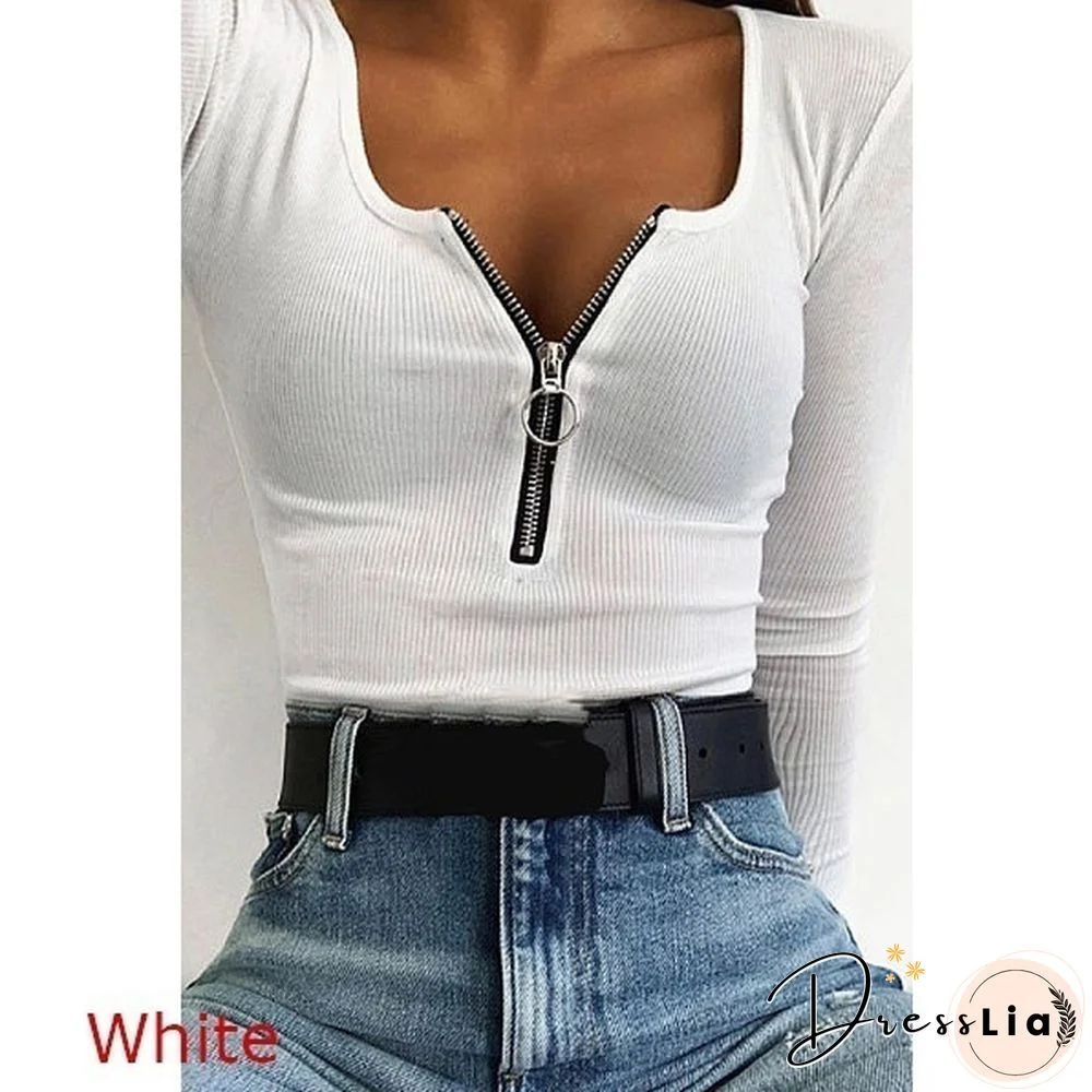 Womens New Fashion Crew Neck Skinny Bodysuit Jumpsuit Stretch Leotard Top Shirt