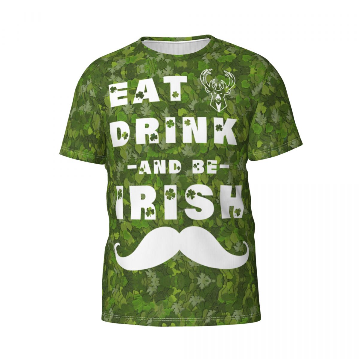 Milwaukee Bucks St. Patrick's Day Eat Drink And Be Irish T-Shirt Men's
