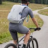 18L Lightweight Mountaineering Backpack with Reflective Strips & Chest Storage Bag Foldable Running Storage Knapsack Breathable Splash-Proof Hiking Nylon Pouch Hiking Work Travel Camping Backpacks