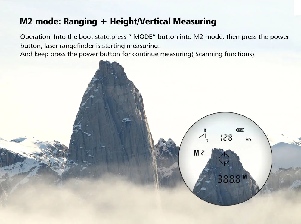 ohhunt® Multifunction Laser Rangefinders 6X 600M Monocular