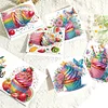 6Pcs fleur g&acirc;teau-bricolage carte de voeux