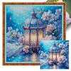 (US Only)Lantern Print Cross Stitch Kit 75x75cm DIY 14CT Egyptian Cotton Embroidery Art