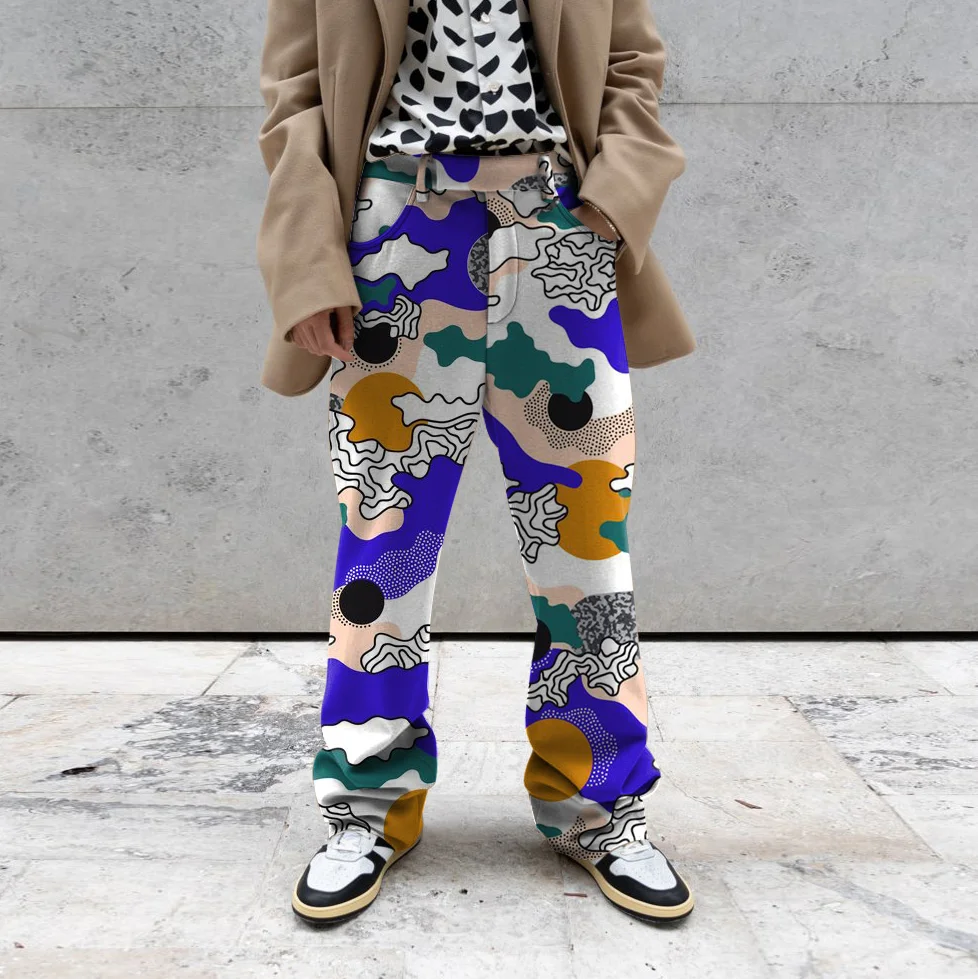 Camouflage pattern tide brand fashion loose street trousers
