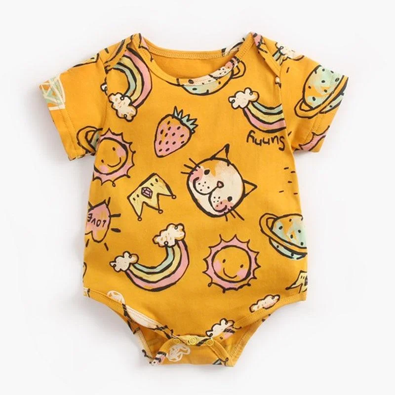 New 2021 Summer Cute Baby Girl Sleeveless Rompers Kids Girl Floral Rompers Baby Girl Newborn Rompers Clothes