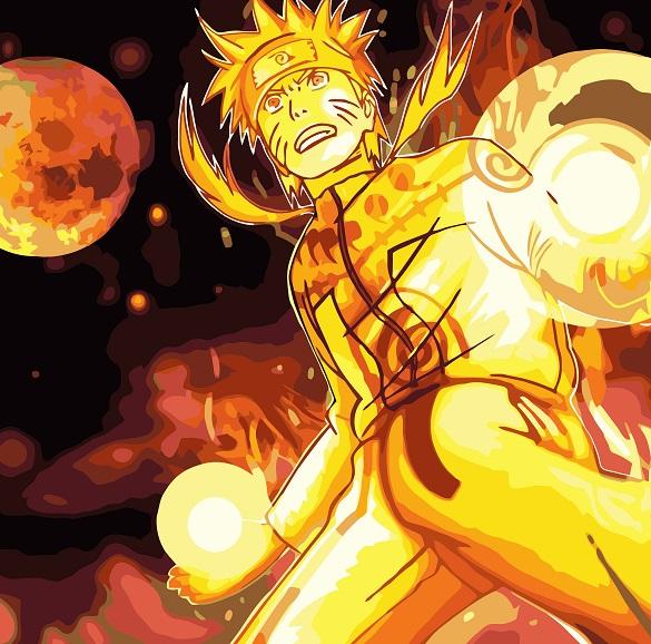 

Naruto Nine Tails – Paint By Numbers - 40*50CM, 501 Original