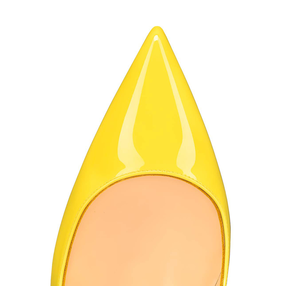 Classic 120mm/100mm Red Bottom Women's Party Wedding Heels  Patent Pumps-MERUMOTE