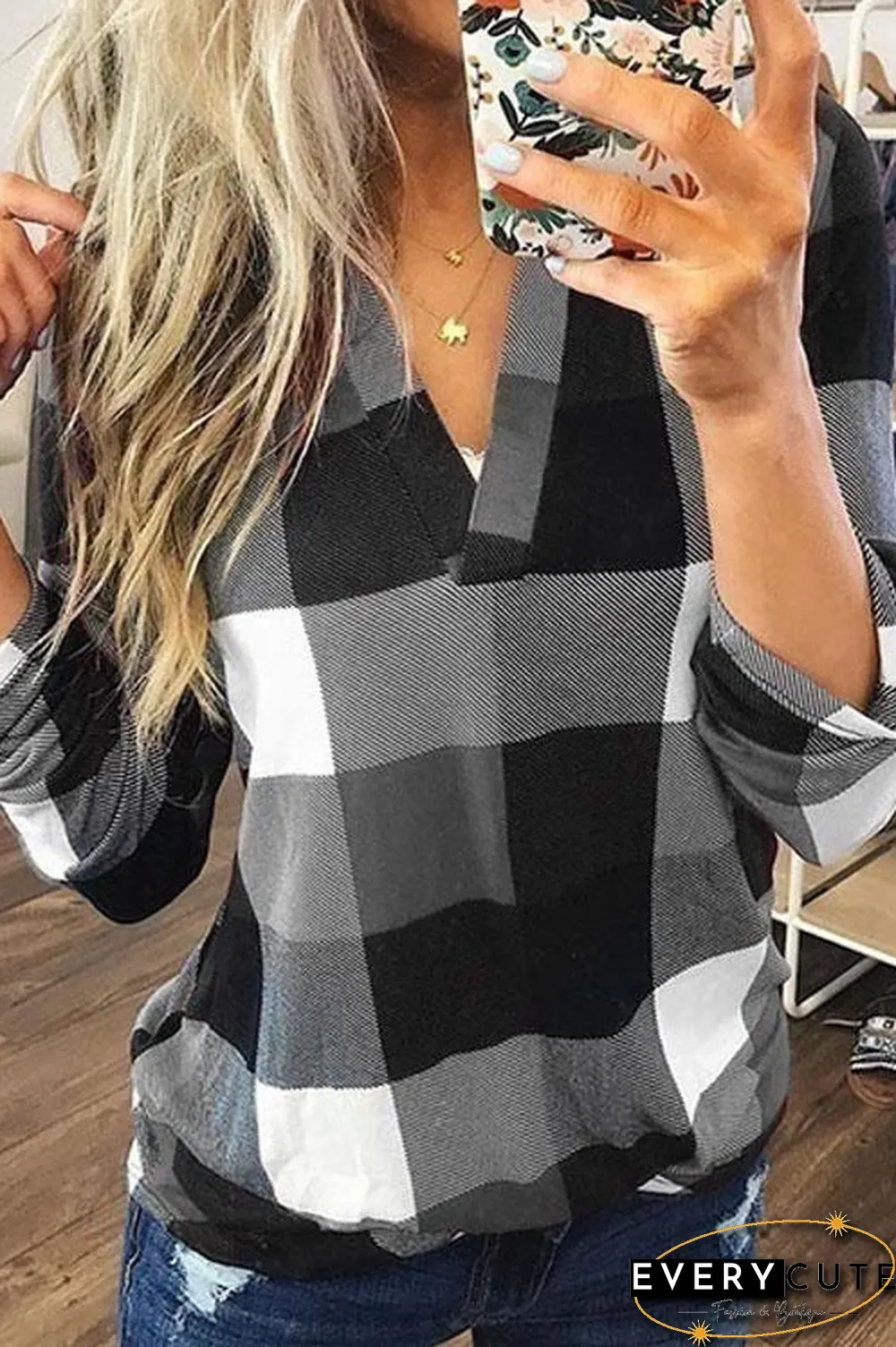 Scotland Plaid Top Shirt