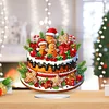 uk.everydayedeals DIY Acrylic Diamond Painting Desktop Tabletop Ornament - Xmas Gingerbread Man Cake