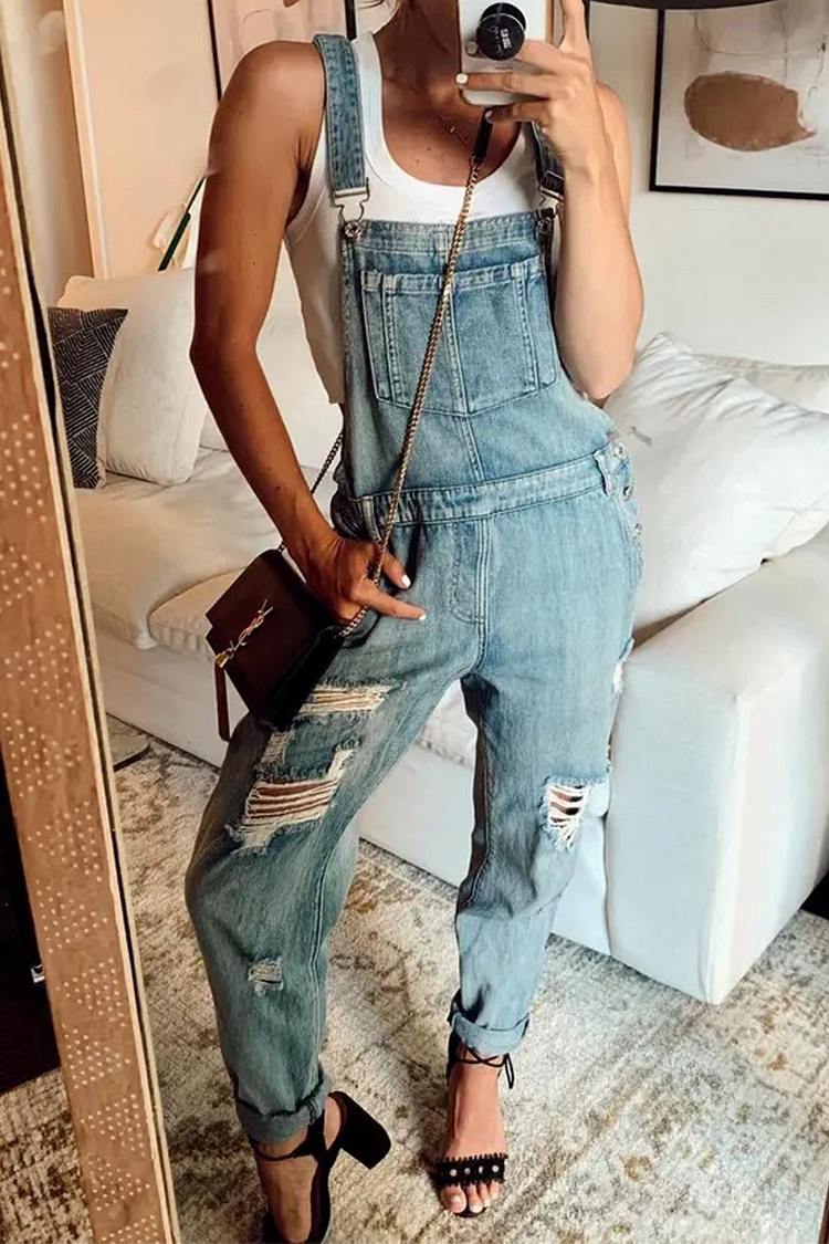 Casual Solid Square Collar Harlan Jumpsuits