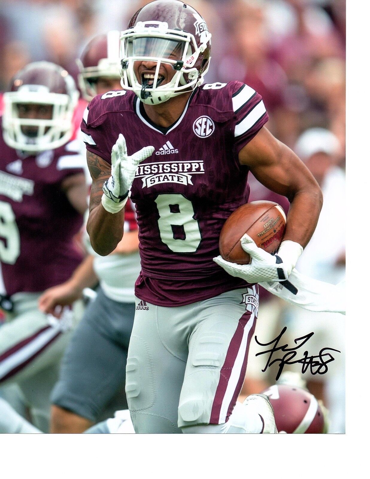 Fred Ross Mississippi State signed autographed 8x10 football Photo Poster painting Bulldogs! d