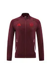 Joyfball 2024/2025 Bayern Munich Long Zipped Jacket Maroon Football Jersey 1:1 Thai Quality 