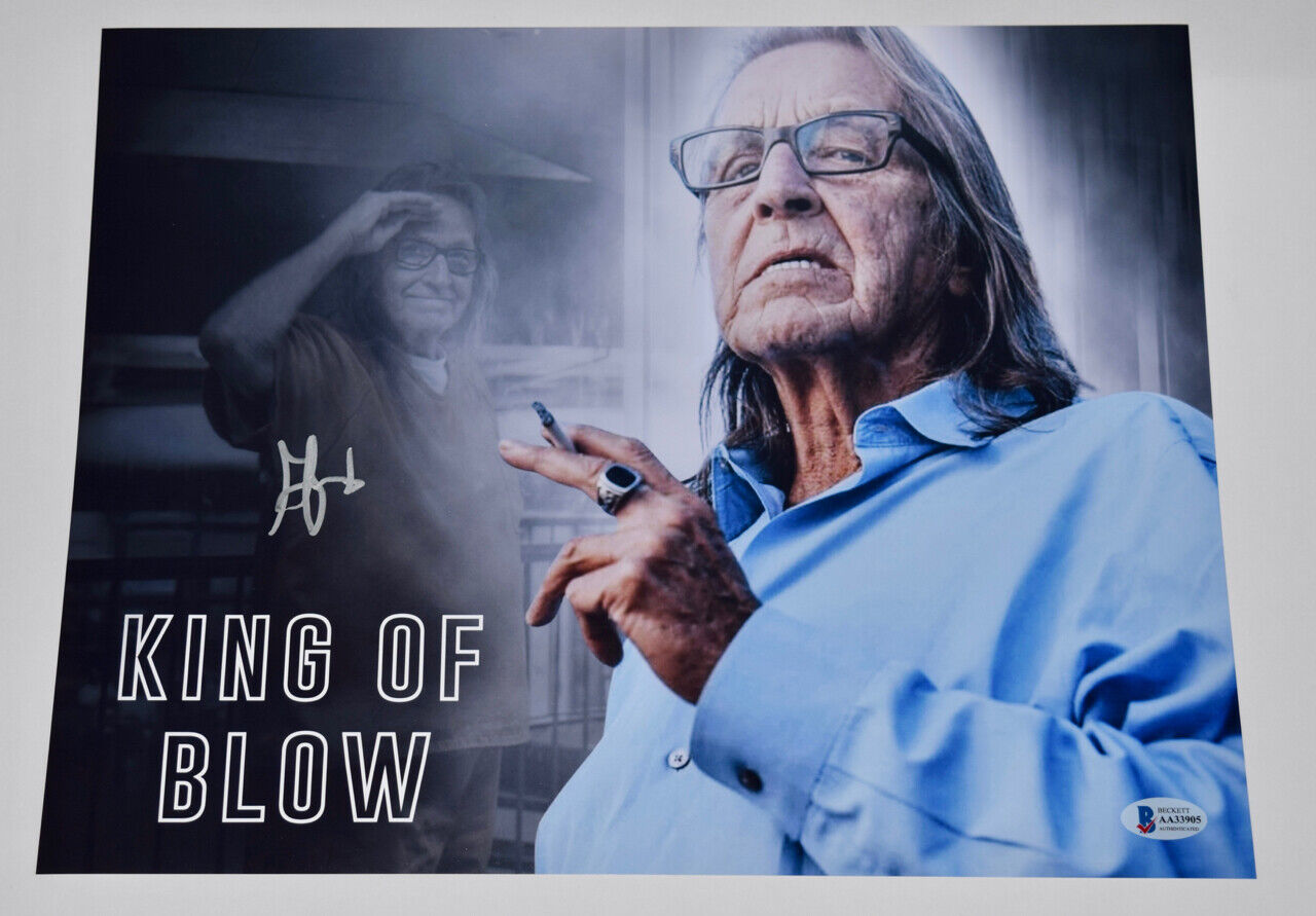 Boston George Jung Signed Autograph 11x14 Photo Poster painting Blow Movie Smuggler Beckett COA