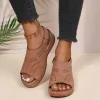 Platform Fish Mouth Sandals
